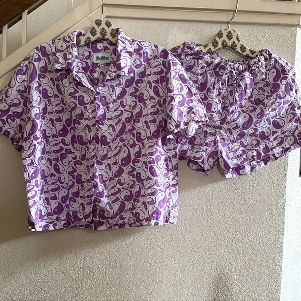 RARE Holiday The Label By Emma Mulholland | Pyjama Shorts Set | Medium
